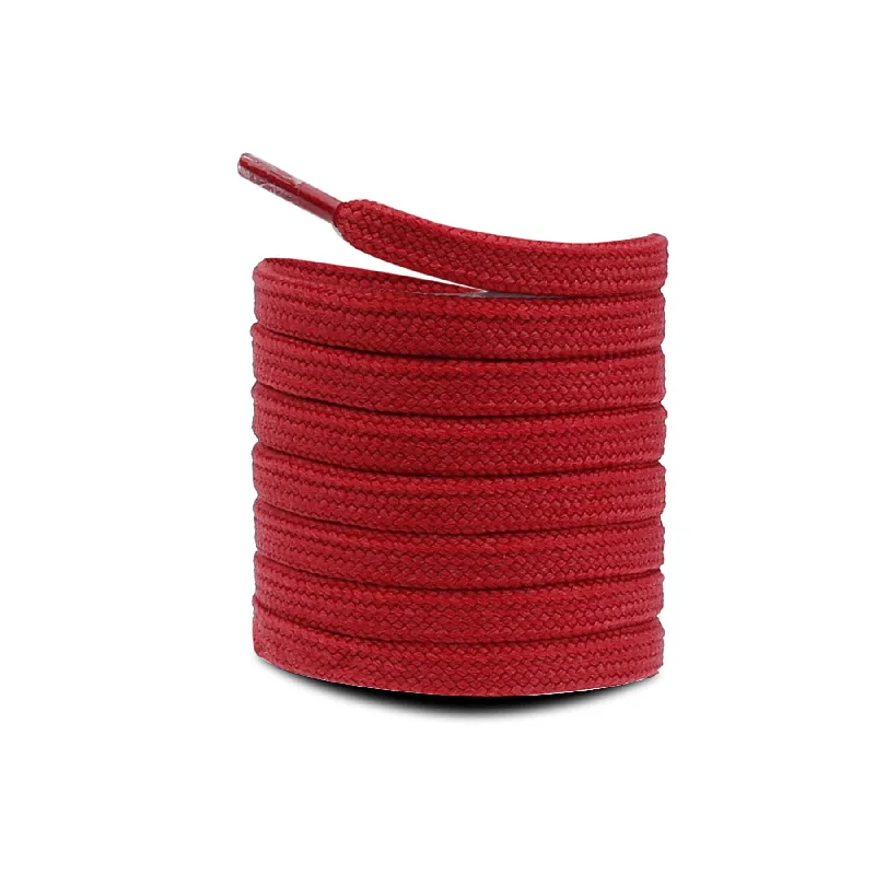 Bacca Bucci Sneaker Shoe Laces | Flat | Black- Red